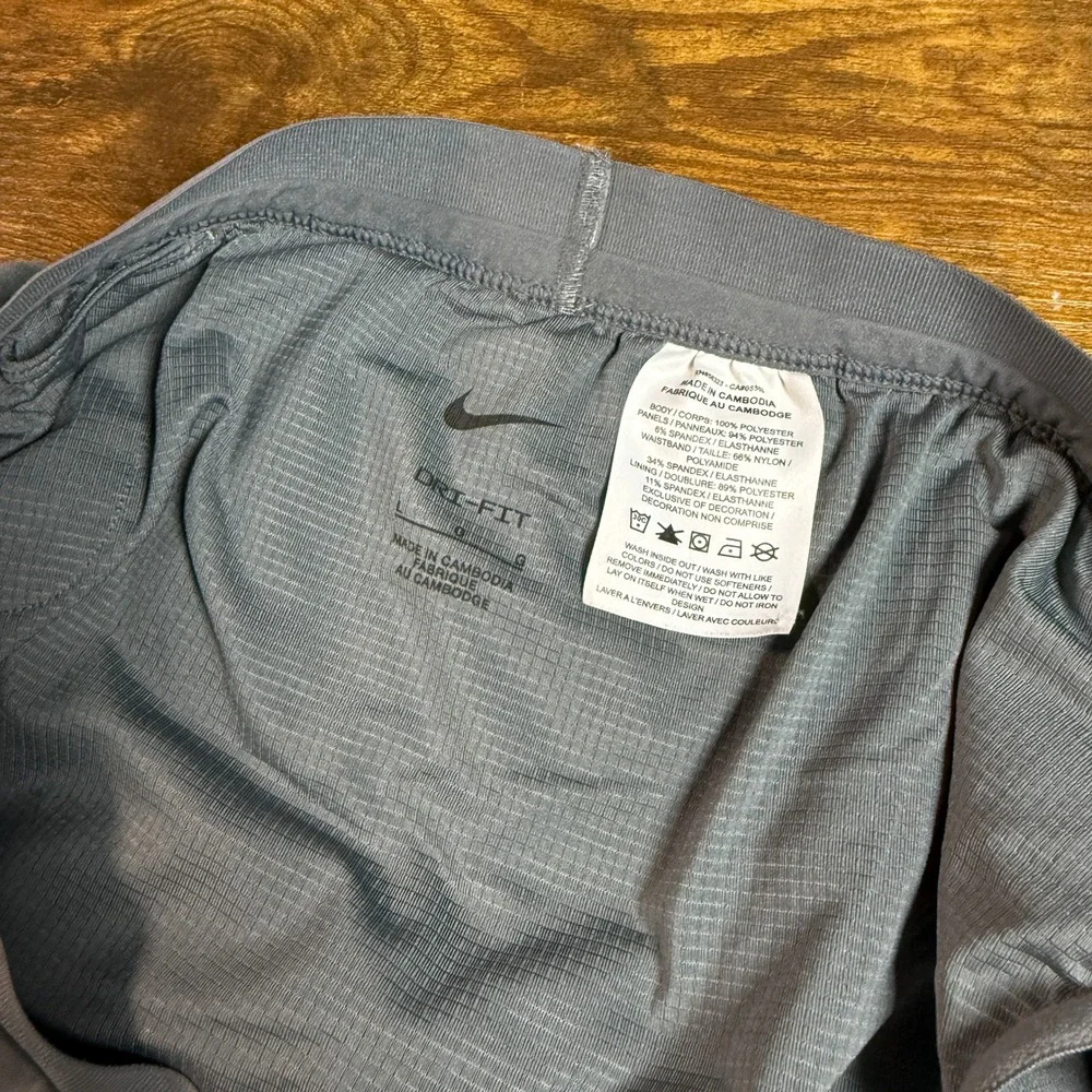 Nike Dri-FIT RN56323 Grey Polyester Running Shorts Mens Large 5